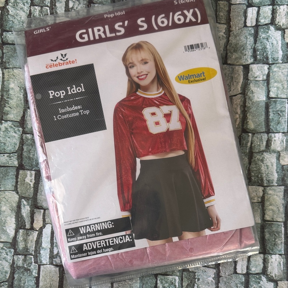 Girls’ Pop Idol Costume Top Sz S
